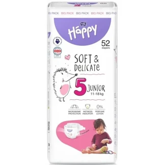 Підгузки Bella (Белла) Baby Happy Junior Soft&Delicate р.5 11-18кг №52 -0
