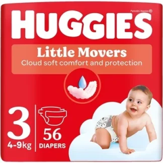 Підгузки дитячі Huggies (Хагіс) Little Movers р.3 (4-9кг) №56-0