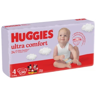 Підгузки Huggies Ultra Comfort р.4 (8-14кг) №50-0