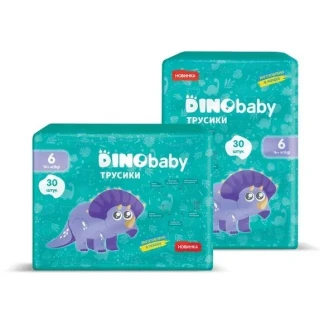 Подгузники-трусики Dino Baby (Дино Бэби) р.6 16+кг №30-0