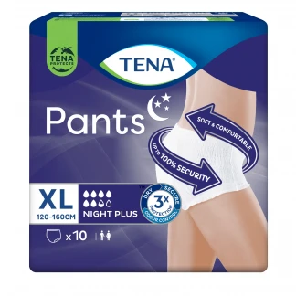 Подгузники-трусики для взрослых Tena (Тена) Night Plus р.XL №10-0