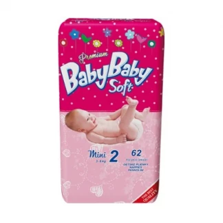 Подгузники BabyBaby (Беби Беби) Soft Premium Mini (3-6кг) р.2 №62-0