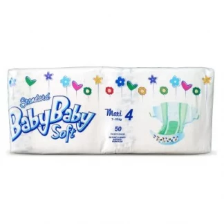 Подгузники BabyBaby (Беби Беби) Soft Standart Maxi (7-18кг) р.4 №50-1