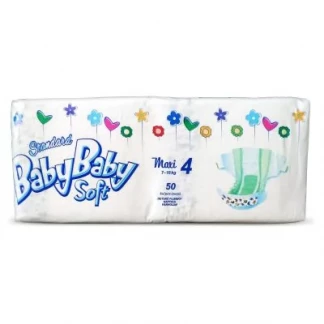 Підгузники BabyBaby (Бебі Бебі) Soft Standart Maxi (7-18кг) р.4 №50-0