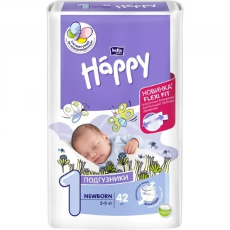 Подгузники Bella (Белла) Happy Newborn р.1 (2-5кг) №42-0