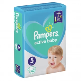 Подгузники детские Pampers (Памперс) Active Baby размер 5, 11-16 кг, 42 шт-0