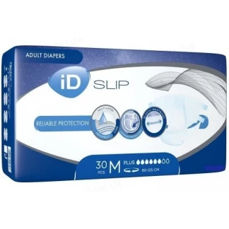 Підгузники для дорослих дихаючі iD Slip Plus (Айді сліп плюс) Medium (80-125 см), 30 штук-0