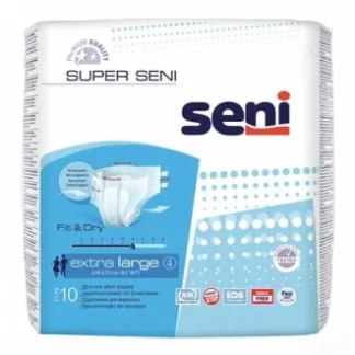 Підгузники для дорослих Seni (Сені) Super extra large, 10 штук Підгузники для дорослих Seni (Сені) Super extra large, 10 штук-0