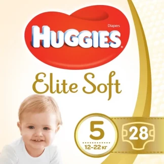 Подгузники Huggies (Хаггис) Elite Soft (12-22 кг) р.5 №28-0