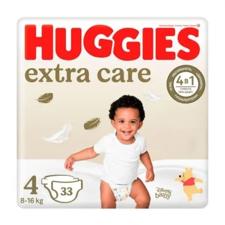 Підгузники Huggies (Хагіс) Extra Care р.4 (8-16кг) №33-0