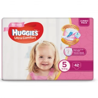Подгузники Huggies (Хаггис) Ultra Comfort для девочек (12-22кг) р.5 №42-0