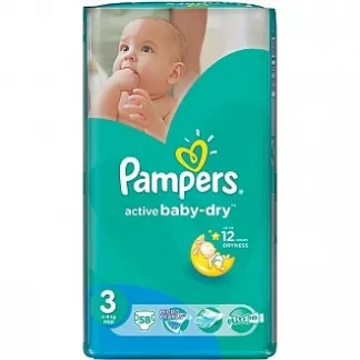Подгузники Pampers (Памперс) Active Baby-Dry Midi (4-9кг) №58-0