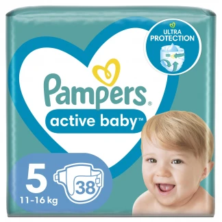 Підгузники Pampers (Памперс) Active Baby Junior (11-16кг) №38-0
