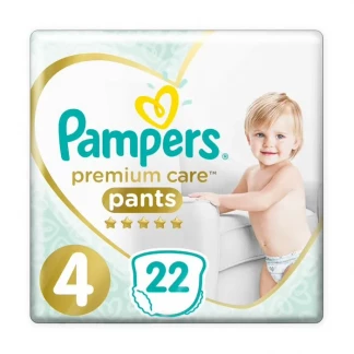Подгузники-трусики детские Pampers (Памперс) Premium Care Pants размер 4, 9-15 кг, 22 штуки-1
