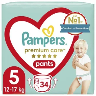 Підгузники-трусики дитячі Pampers (Памперс) Premium Care Pants р. 5 12-17 кг №34-1