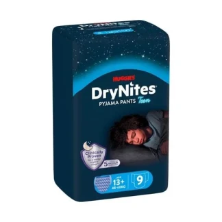 Подгузники-трусики ночные Huggies (Хагис) DryNites для мальчиков 13+ р. №9-0