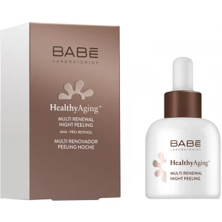 Пилинг ночной BABE (БАБЕ) Laboratorios Healthy Aging мультиобновляющий с AHA кислотами и ретинолом 30мл-0