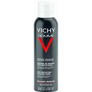 Пена Vichy (Виши) Homme Shaving Foam Sensitive Skin для чувствительной кожи для бритья 200 мл-0