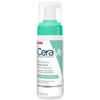 Пінка CeraVe (СераВе) балансуюча легка для очищення нормальної, комбінованої та чутливої шкіри 148мл Пінка CeraVe (СераВе) балансуюча легка для очищення нормальної, комбінованої та чутливої шкіри 148мл-0