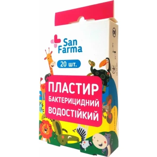 Пластир бактерецидний водостійкий дитячий №20-0