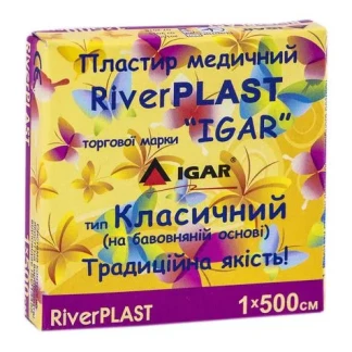 Пластир RiverPlast 1х500 (картон)-0