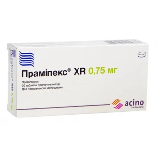 ПРАМІПЕКС XR таблетки пролонгованої дії по 0,75мг №30-0