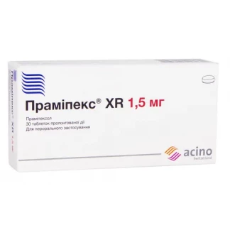 ПРАМІПЕКС XR таблетки пролонгованої дії по 1,5мг №30-0