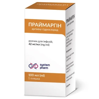 ПРАЙМАРГИН раствор для инфузий по 42мг/мл по 100мл №1-0