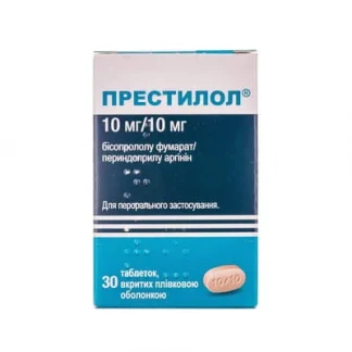 ПРЕСТИЛОЛ таблетки по 10мг/10мг №30-0