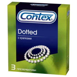 Презервативы Contex Dotted с точками №3-1