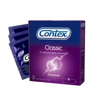 Презервативы латексные Contex Classic классические, 3 штуки-0