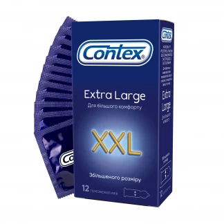 Презервативы латексные Contex Extra Large увеличенного размера, 12 штук-0