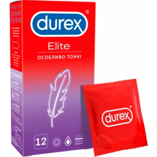 Презервативы латексные Durex Elite особенно тонкие, 12 штук-1
