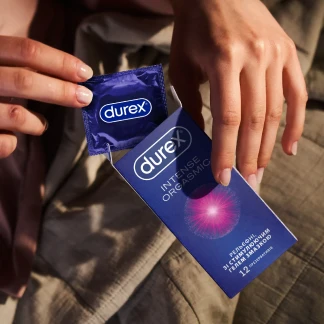 Презервативы латексные Durex Intense Orgasmic рельефные, со стимулирующим гелем-смазкой, 12 штук-5