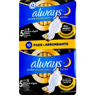 Прокладки гігієнічні Always (Олвейс) Ultra Night Extra Duo Безпечна ніч №10-0