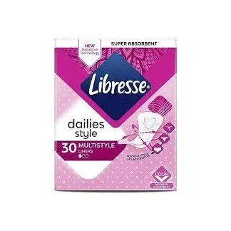 Прокладки гігієнічні Libresse (Лібрес) Daily Fresh Multistyle Normal №30-0