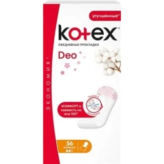 Прокладки гігієнічні щоденні Kotex (Котекс) Deo Normal №56 Прокладки гігієнічні щоденні Kotex (Котекс) Deo Normal №56-0