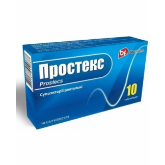ПРОСТЕКС супозиторії ректальні по 30мг №10 ПРОСТЕКС супозиторії ректальні по 30мг №10-0