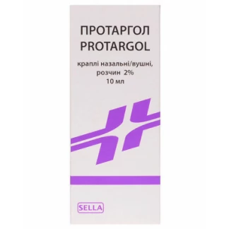 ПРОТАРГОЛ капли назальные /ушные раствор 2%  по 10мл-0