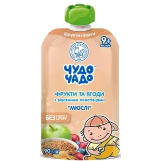 Пюре-мюслі Чудо-Чадо Фруктово-ягідне 90г-0