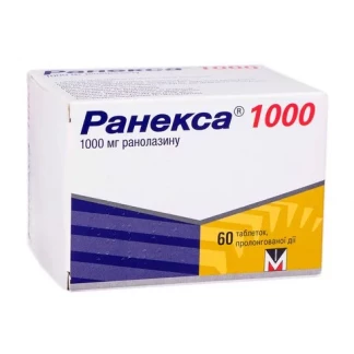 РАНЕКСА 1000 таблетки пролонгованої дії по 1000мг №60-1