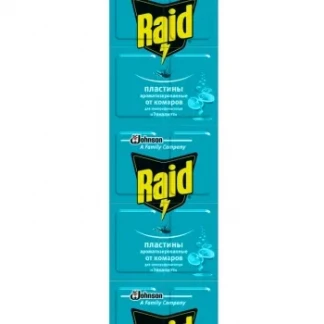 Пластины от комаров Raid (Рейд) №10-0