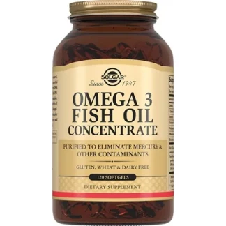 Вітаміни Solgar (Солгар) Omega 3 Fish Oil Concentratе загальнозміцнюючі капсули №120-0