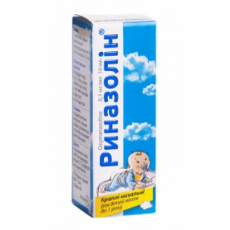 РИНАЗОЛІН краплі назальні 0,1мг/мл по 10мл-1