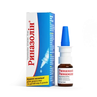 РИНАЗОЛІН краплі назальні 0,5мг/мл по 10мл-0
