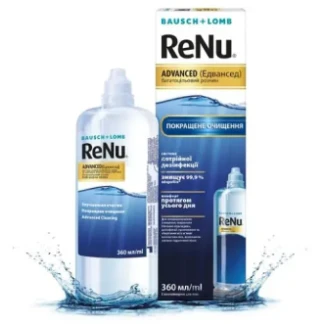 Розчин ReNu (Реню) Advanced для контактних лінз 360мл-0