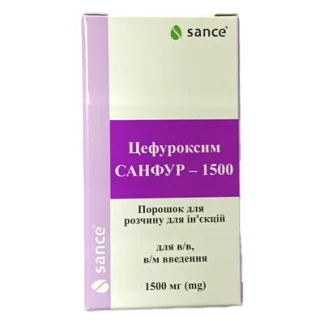 САНФУР порошок для инъекций по 1500мг №1-0