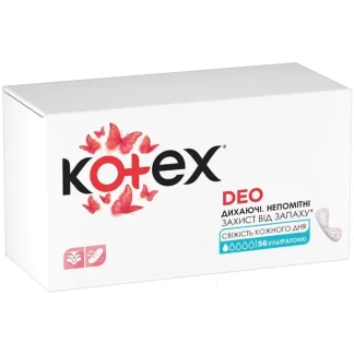 Ежедневные гигиенические прокладки Kotex (Котекс) Super Slim Deo ультратонкие №56-0