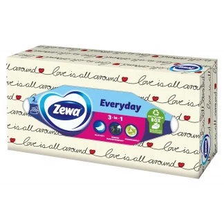 Серветки косметичні Zewa (Зева) Everday 2-х шарові №100-0