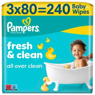 Салфетки Pampers (Памперс) Fresh Clean №80х3-0